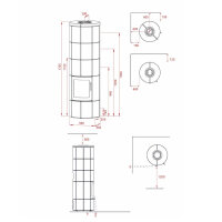 Kaminofen Lotus M3 5,9 kW - w&auml;hlbare Seitenverkleidungen