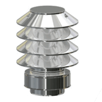 Doppelwandige Edelstahlschornstein Regenhaube mit...