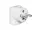 Stecker ABB 250 V 5536-2154, wei&szlig;, seitlicher Abgang