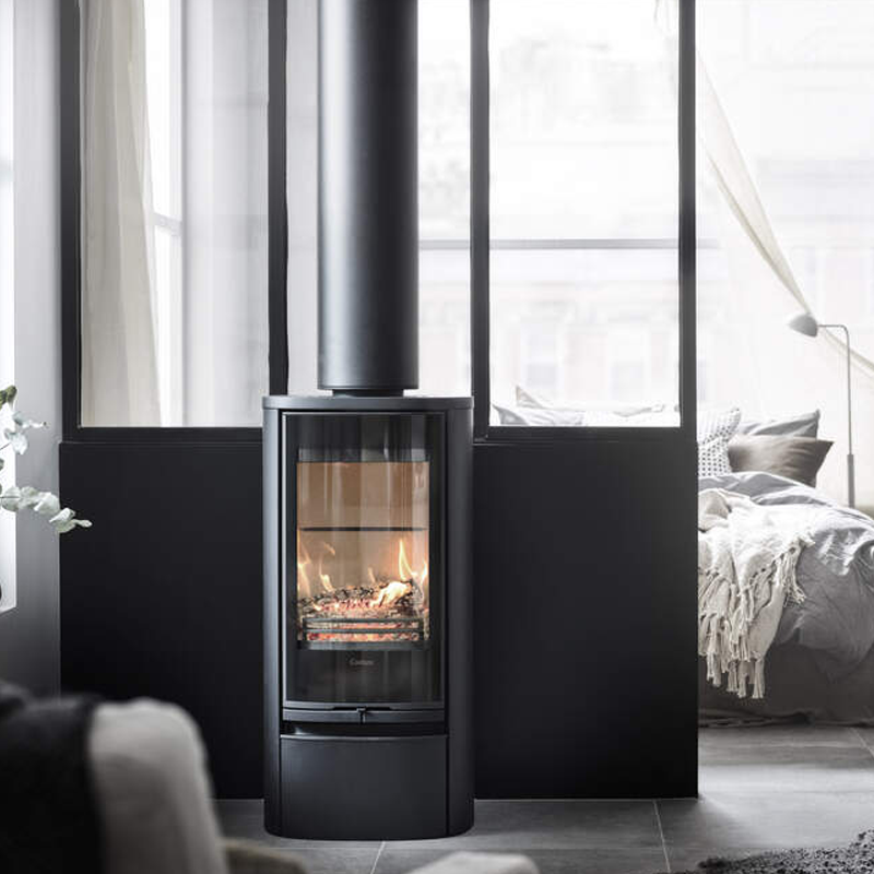 Contura 810G Style schwarz oder weiß, Glasfront 6kW