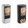 Contura 810G Style schwarz oder wei&szlig;, Glasfront 6kW