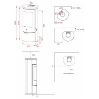 Kaminofen Lotus Prestige Basic mit 5 kW &ndash; erh&auml;ltlich in verschiedenen Verkleidungen