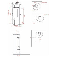 Kaminofen Lotus Prestige M mit 5 kW &ndash; verschiedene Verkleidungen zur Auswahl