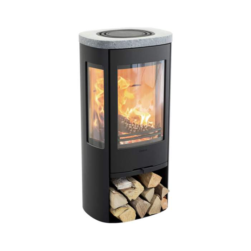 Contura 856 Style grau oder schwarz, Gusseisentür 6kW