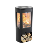Contura 856 Style grau oder schwarz, Gusseisent&uuml;r 6kW