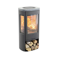 Contura 856 Style grau oder schwarz, Gusseisent&uuml;r 6kW