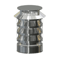 Doppelwandige Edelstahlschornstein Regenhaube "...