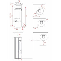 Kaminofen Lotus Prestige Magic 40 mit 5 kW &ndash; verschiedene Verkleidungen zur Auswahl