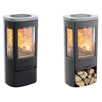 Contura 856T Style Speckstein, grau oder schwarz, Gusseisent&uuml;r 5kW