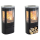 Contura 856TG Style, Speckstein, schwarz, Glasfront 5kW