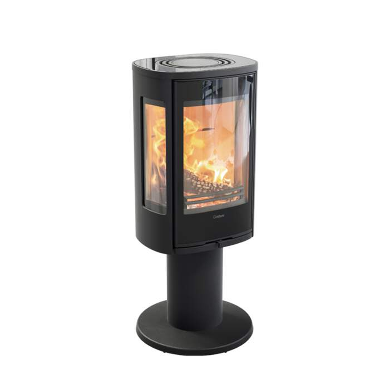 Contura 886G Style schwarz oder weiß, Glasfront 6kW