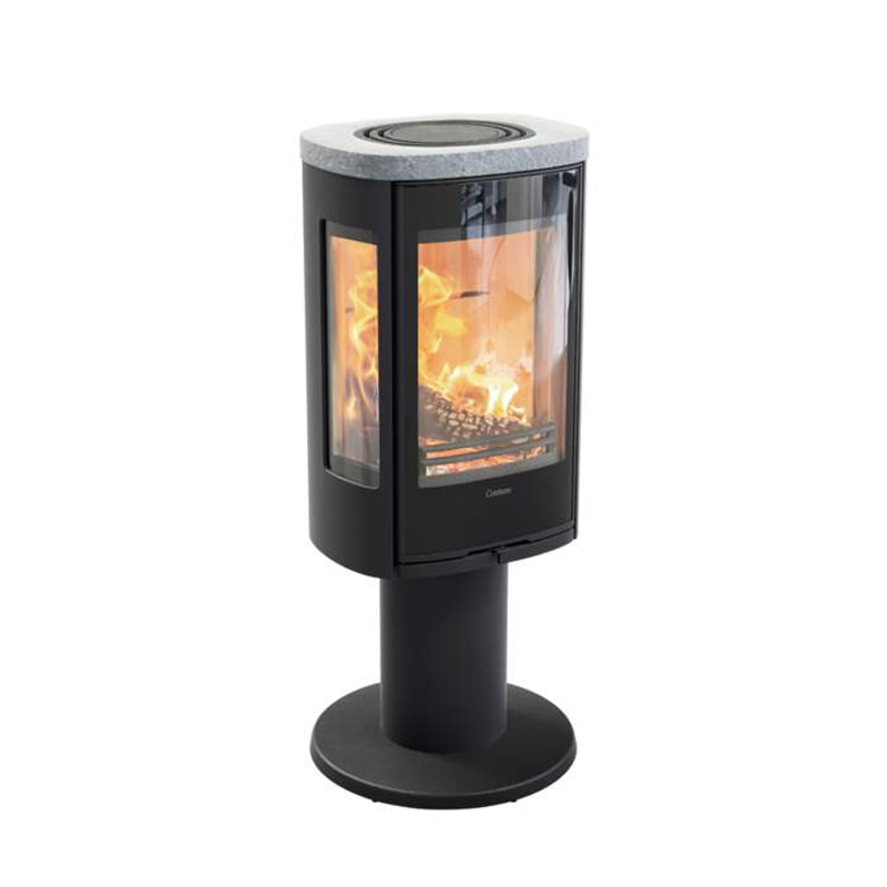 Contura 886G Style schwarz oder weiß, Glasfront 6kW