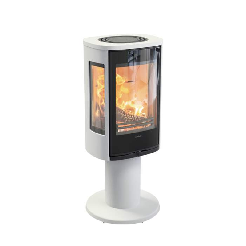 Contura 886G Style schwarz oder weiß, Glasfront 6kW
