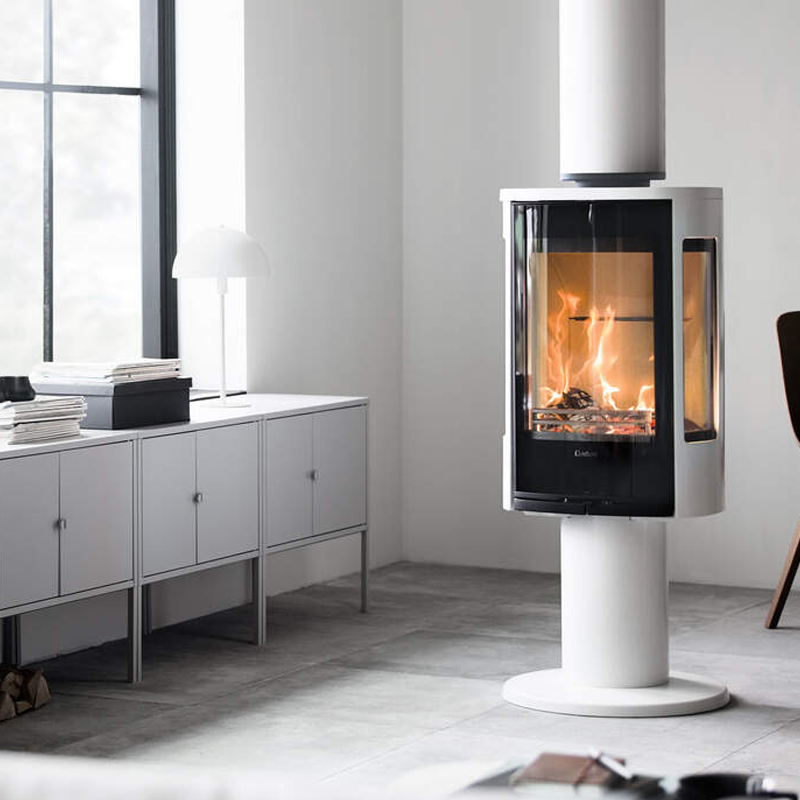 Contura 886G Style schwarz oder weiß, Glasfront 6kW