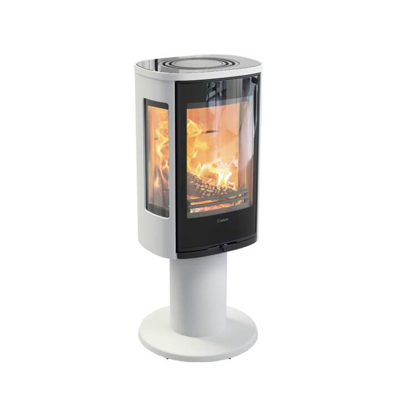 Contura 886G Style schwarz oder weiß, Glasfront 6kW