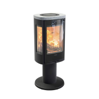 Contura 886G Style schwarz oder wei&szlig;, Glasfront 6kW