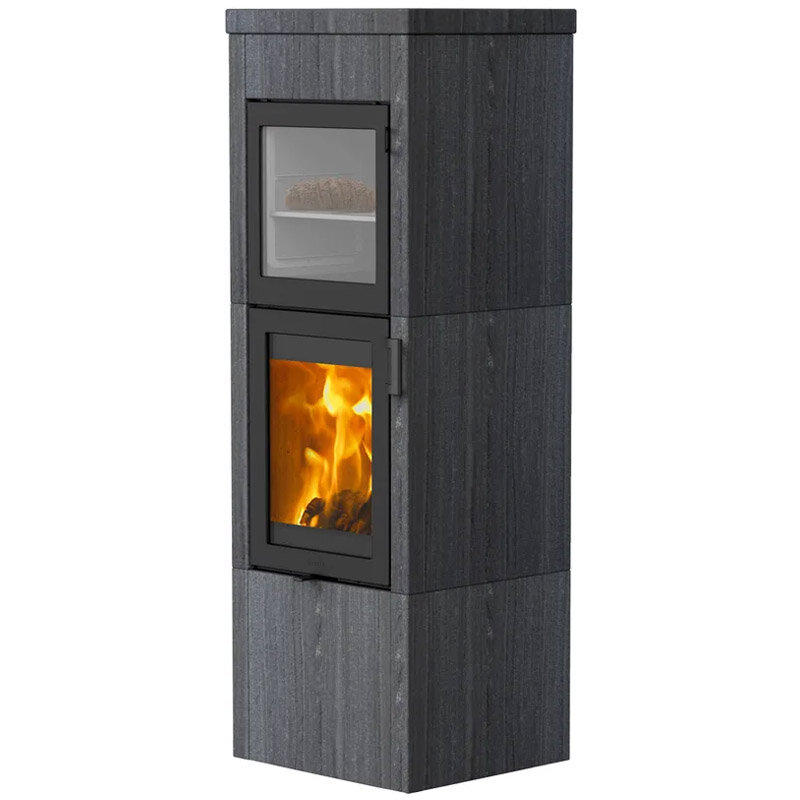 Kaminofen Lotus QM40 mit 5,7 kW und Warmhaltefach – wählbare Varianten