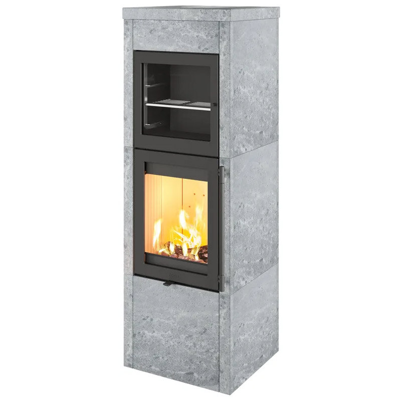 Kaminofen Lotus QM40 mit 5,7 kW und Warmhaltefach – wählbare Varianten