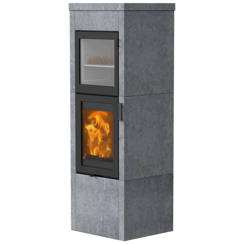 Kaminofen Lotus QM40 mit 5,7 kW und Warmhaltefach – wählbare Varianten