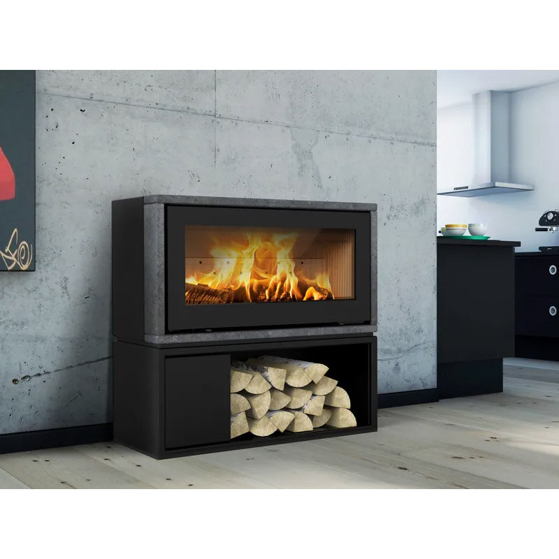Kaminofen Lotus Style 370 mit 5,8 kW – wählbarer Rahmen