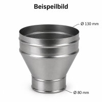 Reduktion für Rauchabzug Ø 130 auf Ø...