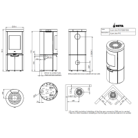 HETA Scan-Line 910 Korpus Kaminofen 6,8 kW