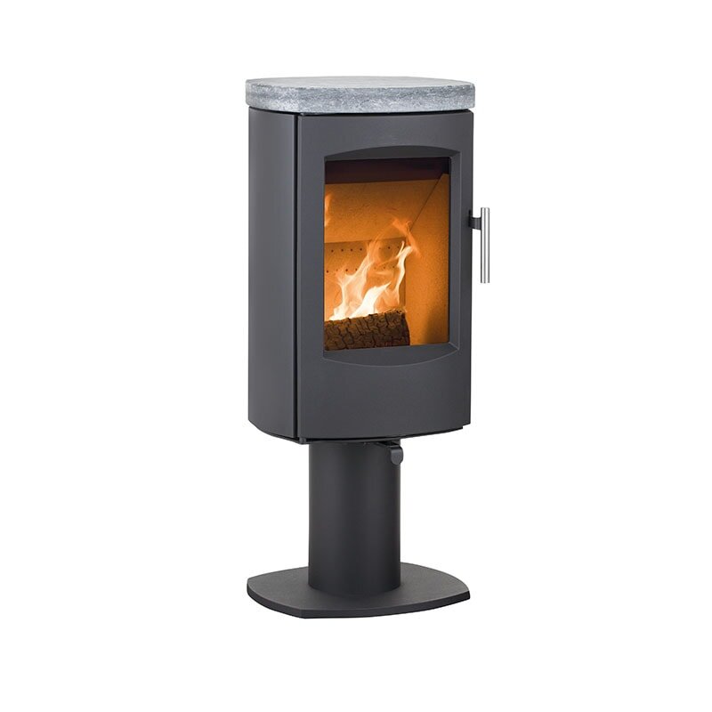 HETA Scan-Line 7D auf Säule Kaminofen 4,5 kW