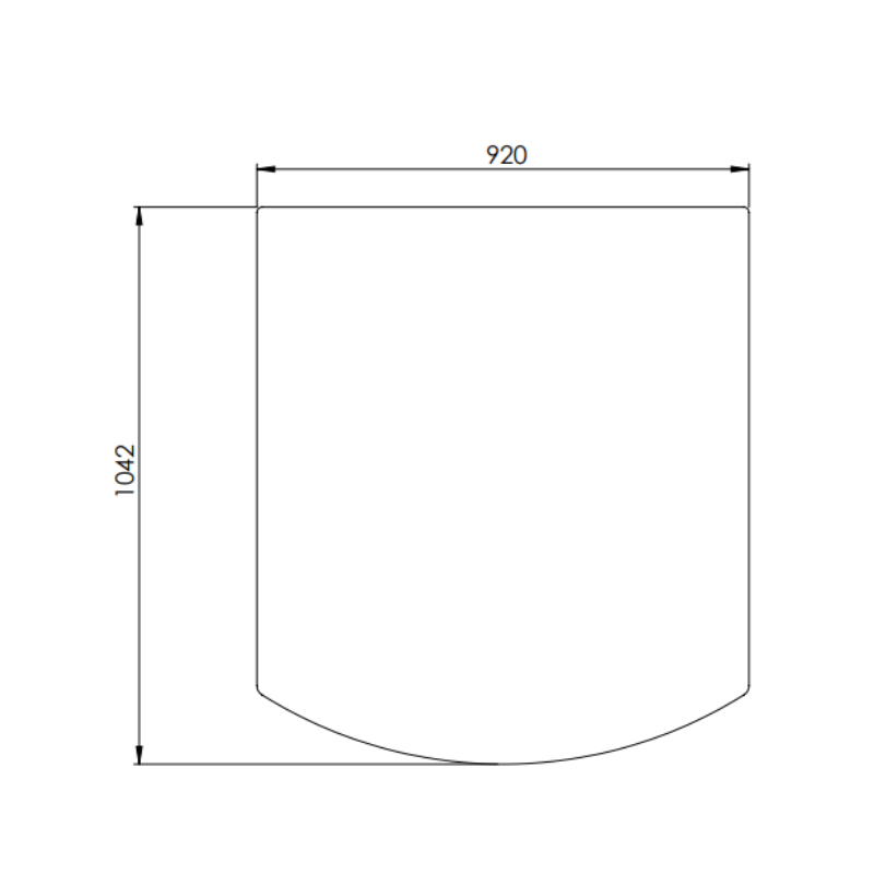 HETA Stahlbodenplatte Classic Universal 920 x 1042 mm