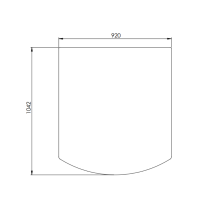 HETA Stahlbodenplatte Classic Universal 920 x 1042 mm