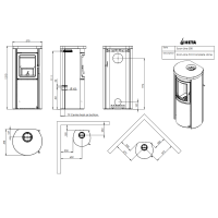 HETA Scan-Line 510 Keramik Kaminofen 6 kW