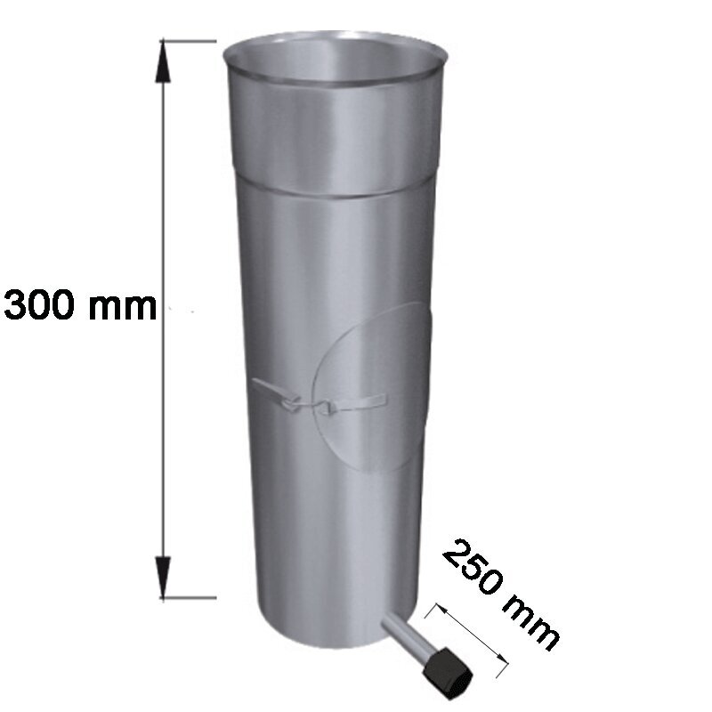 Edelstahlschornstein Prüföffnung KPR+OK Einwandig DN 100 - 300 mm