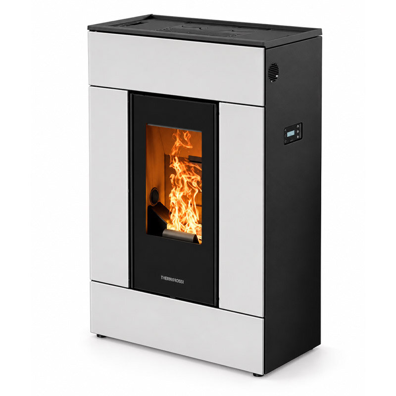 Thermorossi Pelletofen SlimQuadro Lumia Cristallo mit 10,2 kW