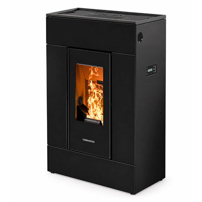Thermorossi Pelletofen SlimQuadro Lumia Cristallo mit 10,2 kW
