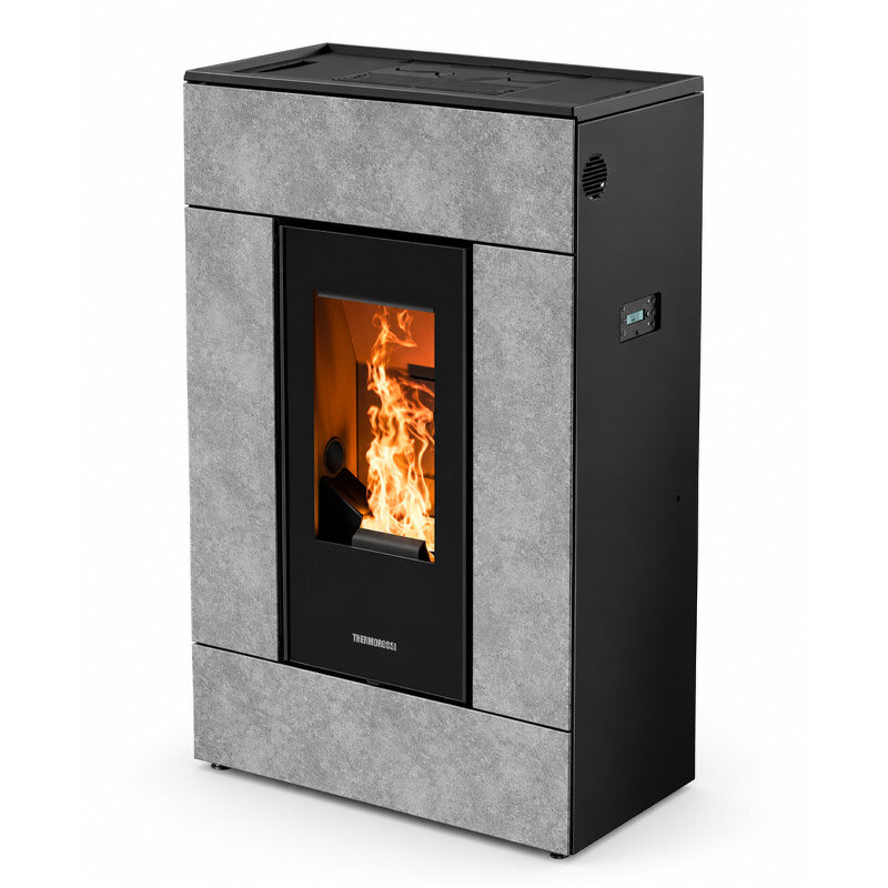 Thermorossi Pelletofen SlimQuadro Lumia Cristallo mit 10,2 kW