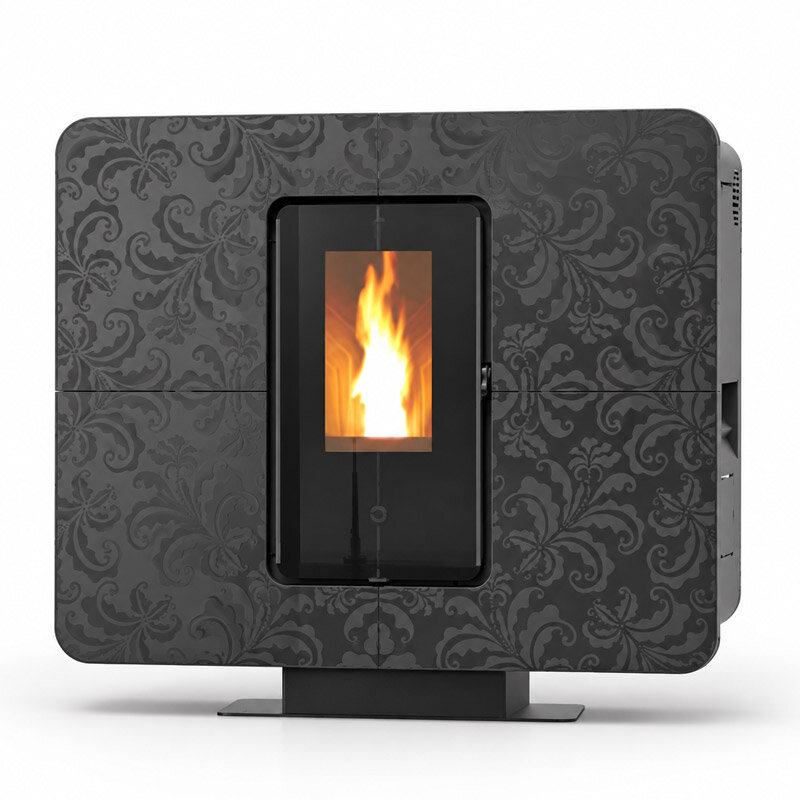 Thermorossi Pelletofen Slimquadro 11 Evo Gres mit 11,1 kW