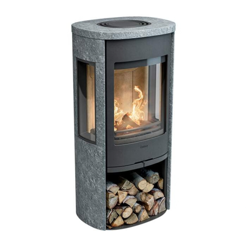 Contura 956T Style Speckstein, Gusseisentür, grau oder schwarz 6 kW