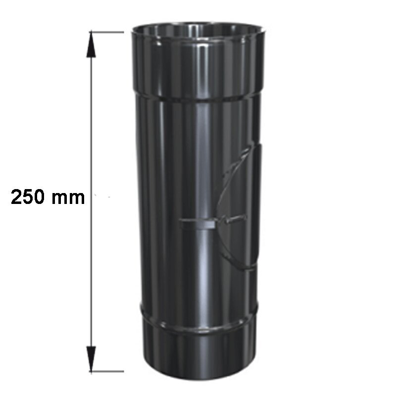 Edelstahlschornstein Längenelement mit Prüföffnung RP+REW L250 Einwandig DN 80 - 300 mm