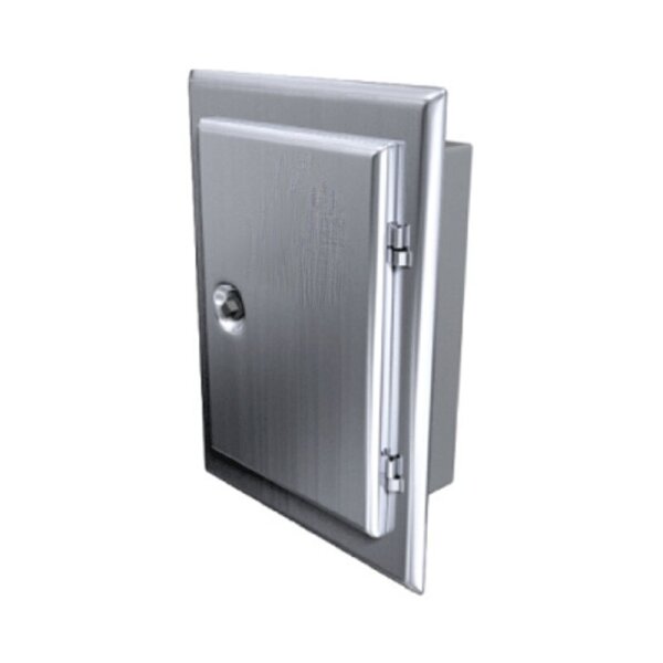 Edelstahlschornstein Edelstahltür Einwandig DR 120 x 180 mm