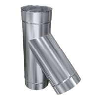 Edelstahlschornstein T-Stück TR / Feuerungsanschluss...