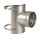 Edelstahlschornstein TR 90° T-Stück / Feuerungsanschluss TR 90° Sattelstück Einwandig DN 100 - 250 mm