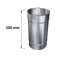 Edelstahlschornstein Längenelement 500 mm Einwandig...