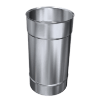 Edelstahlschornstein Längenelement 500 mm Einwandig...