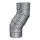 Edelstahlschornstein Bogen verstellbar 0 - 90 ° Einwandig mit Revision DN 80 - 300 mm