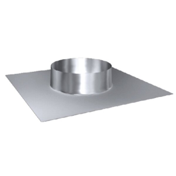 Edelstahlschornstein Dachdurchführung Flachdach 0° einwandig Universal DN 80 - 300 mm