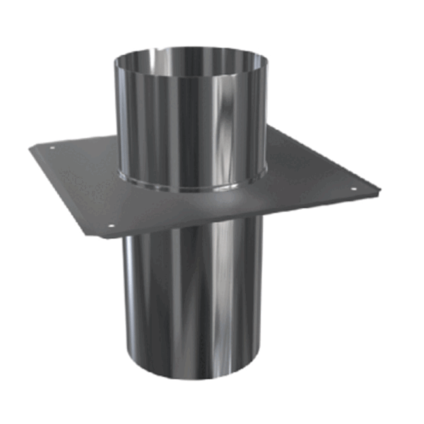 Edelstahlschornstein Schachtabdeckung / Kaminabdeckung DH - FU Einwandig DN 80 - 250 mm