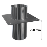 Edelstahlschornstein Schachtabdeckung / Kaminabdeckung DH - FU Einwandig DN 80 - 250 mm