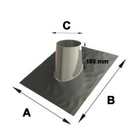 Edelschornstein Dachdurchführung mit Bleirand...