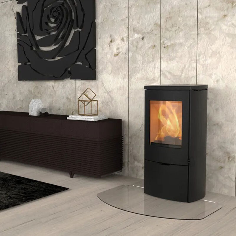 Kaminofen Lotus Mondo 30 Stahl 5,9 kW 3 Griffvarianten wählbar