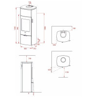 Kaminofen Lotus Mondo 30 mit 5,9 kW - in verschiedenen Ausf&uuml;hrungen