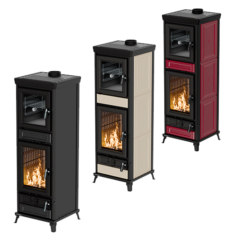Kaminofen Thermorossi Anna EVO5 mit 12,5 kW in verschiedenen Ausführung
